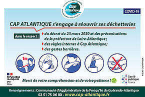 Covid-19 : réouverture des déchetteries de Cap Atlantique